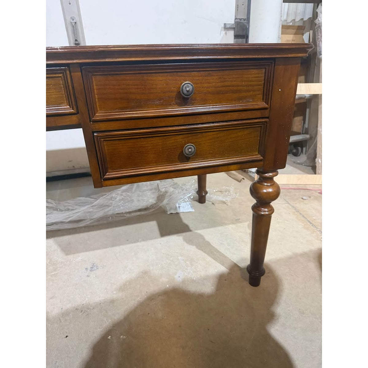 New 70” Traditional Solid Wood 5-Drawer Executive Desk – Retail $1,000+ – Delivery Available