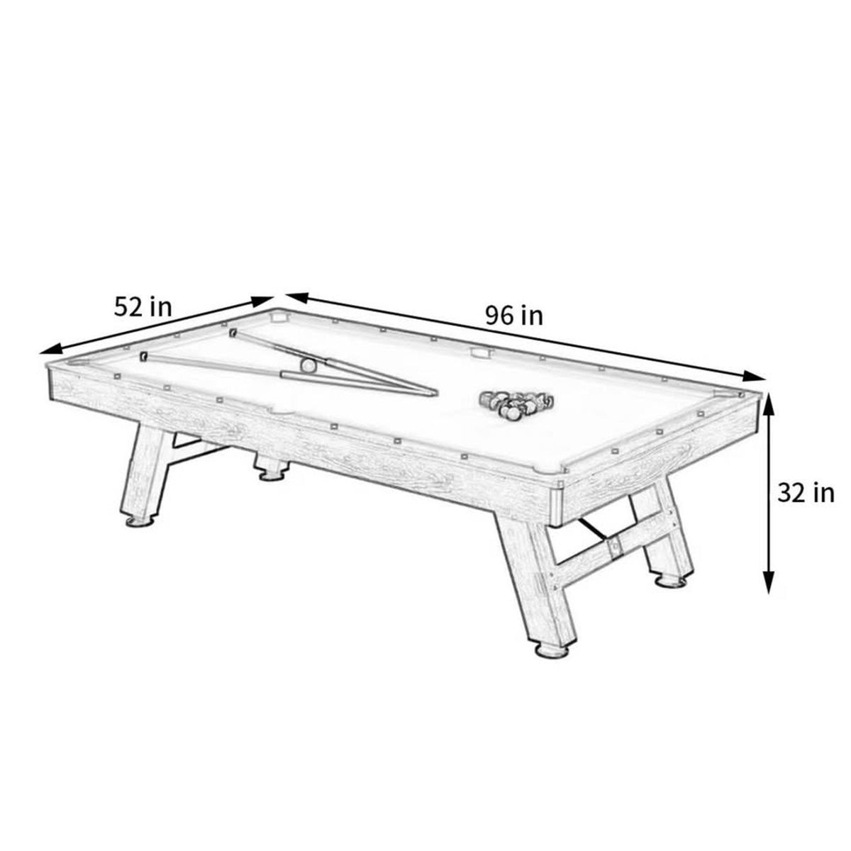 8’ Multi-Game Pool & Ping Pong Table – 96” – $2,000 Retail – Delivery Available