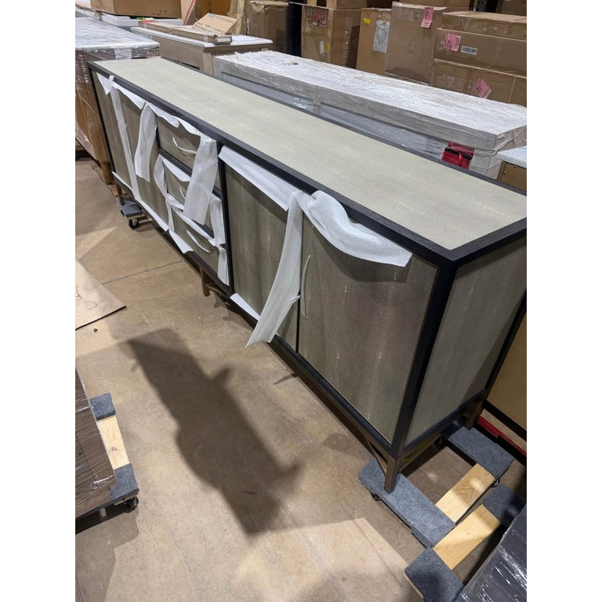 Moe’s Home Collection Mako 100” Designer Sideboard | New Open Box $6k Retail - Delivery Available
