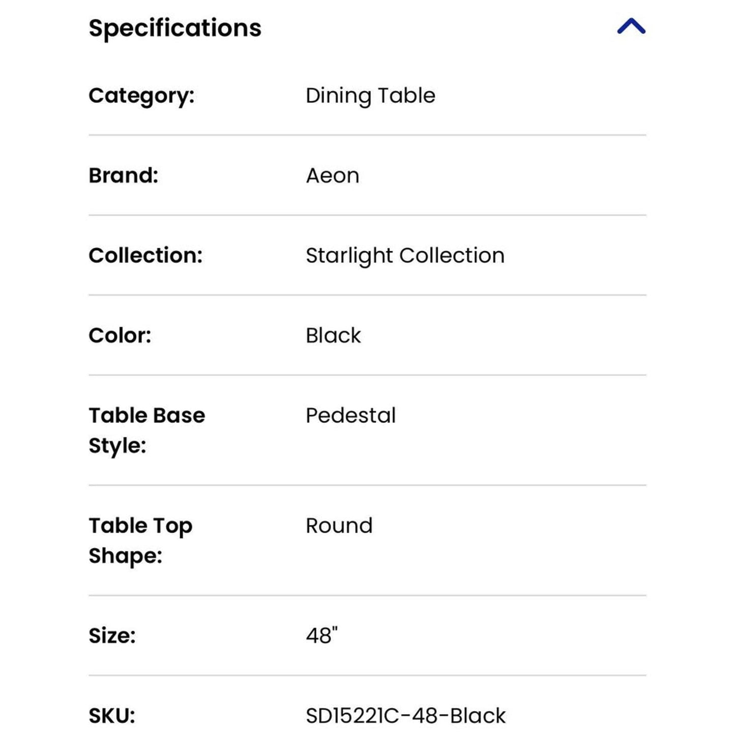 48” Glass Top Dining Table - New “Open Box” $1200 Retail - Black Base - 2pcs - Delivery Available