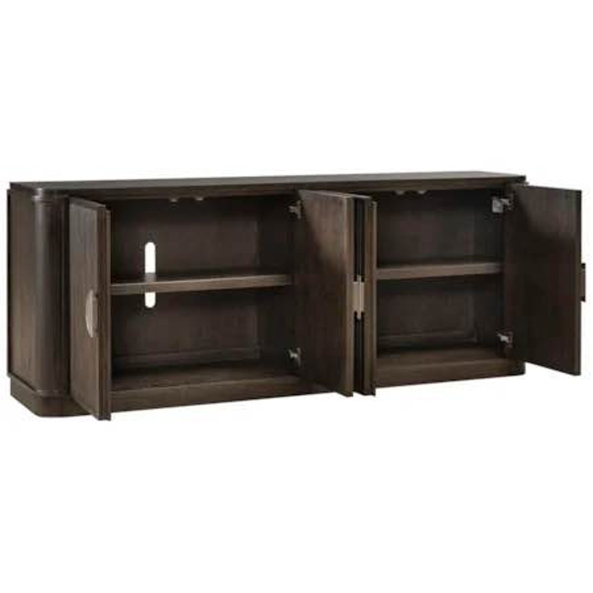 82” Ribbed Wood TV Console – $3,260 Retail Value – Delivery Available