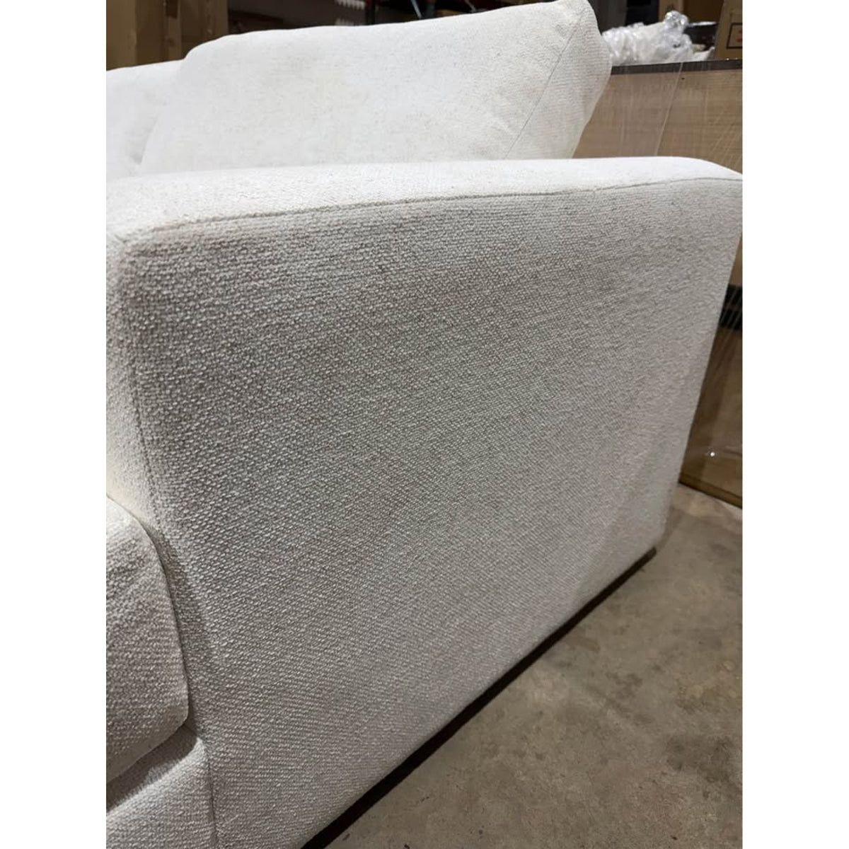 96” Oversized Ivory Down-Filled Sofa | New Open Box | Deep Seat Luxury Couch - Delivery Available