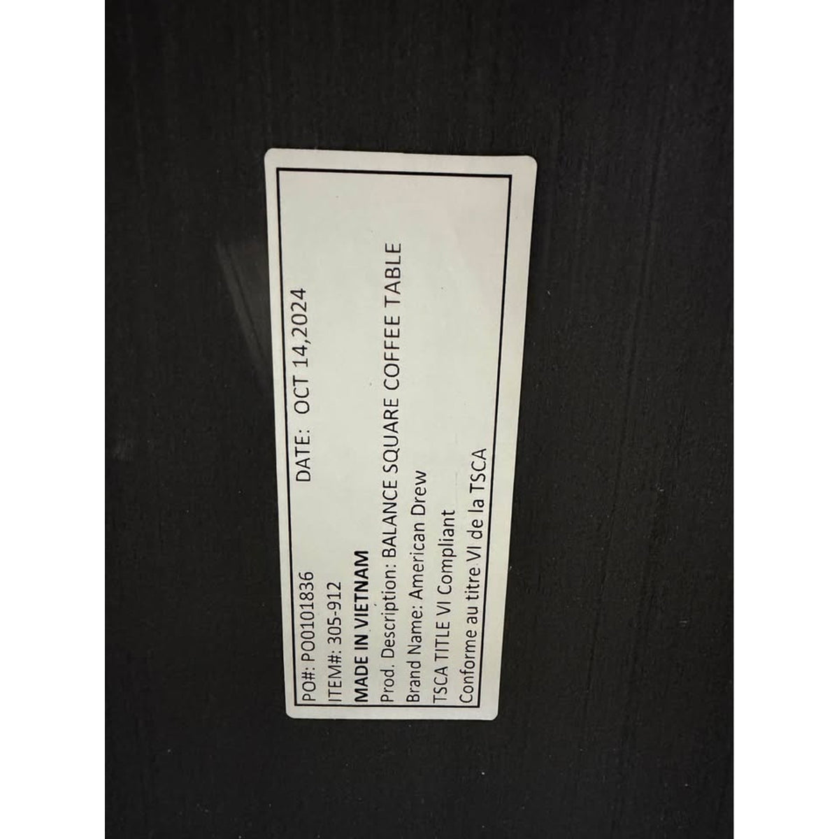 American Drew Windover Balance Square Coffee Table – New Open Box $1200
Retail - Delivery