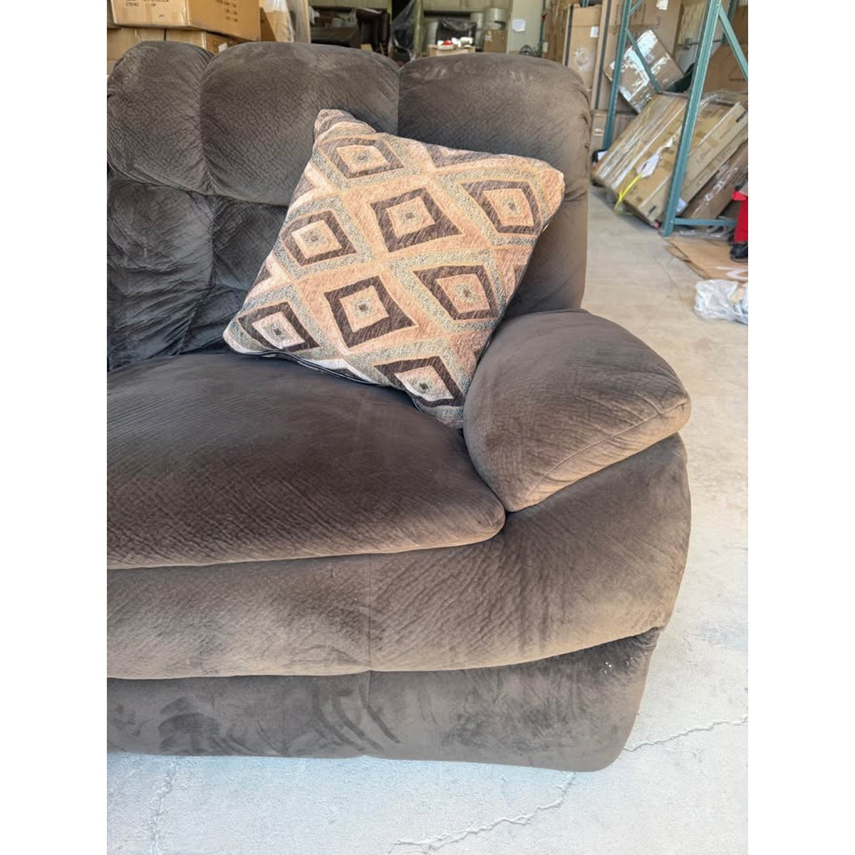 Oversized 2pc Double Reclining Chaise Sectional Sofa