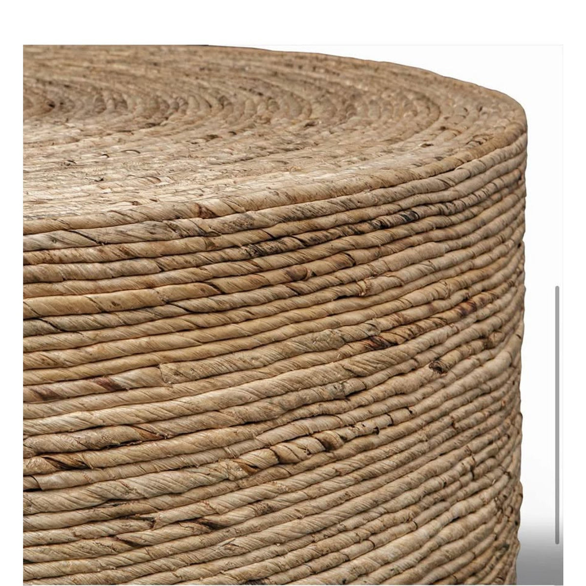 Birch Lane Evana Woven Drum Coffee Table – Open Box – Delivery Available