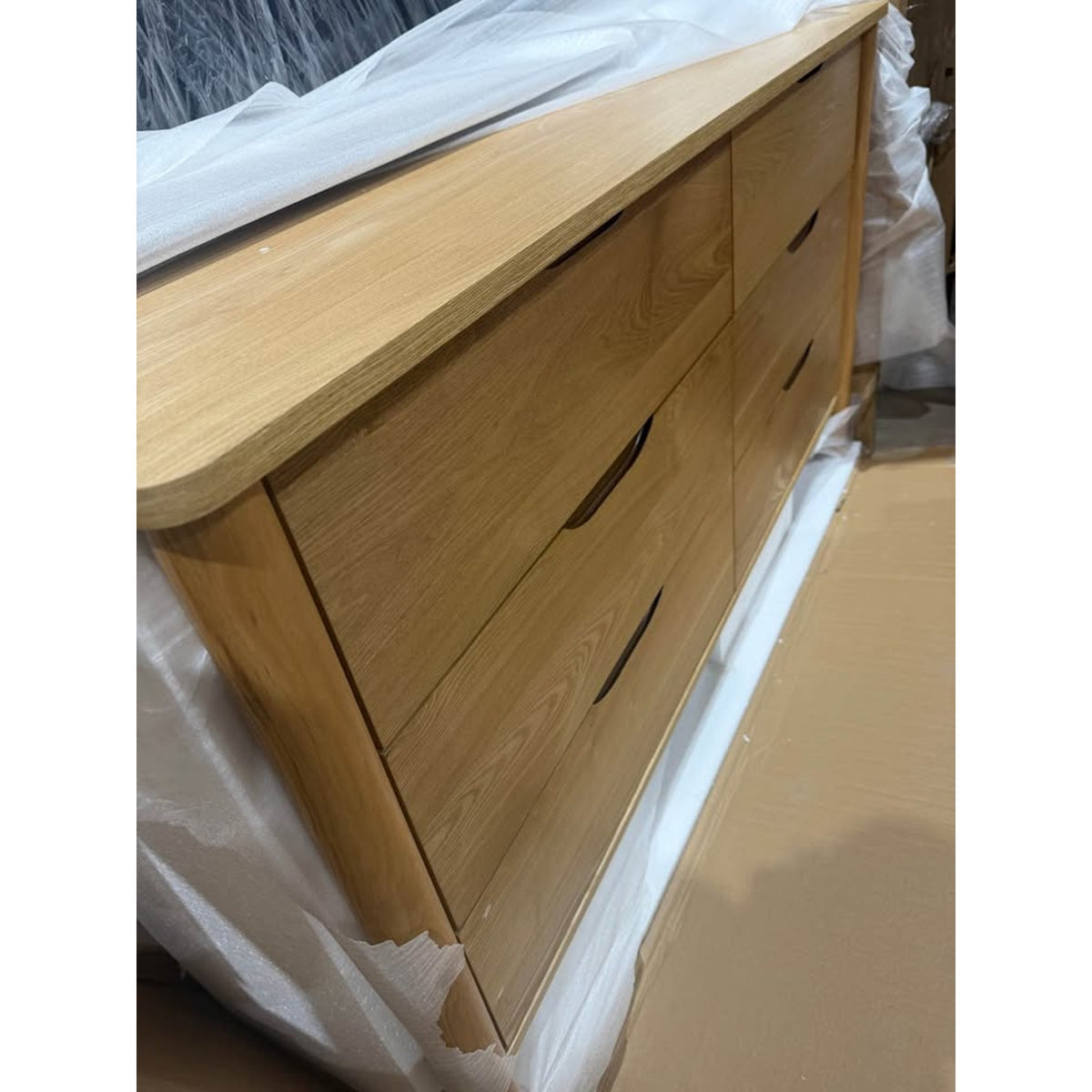 New 6 Drawer Solid Wood Dresser by AllModern – Natural Oak Finish - Delivery Available