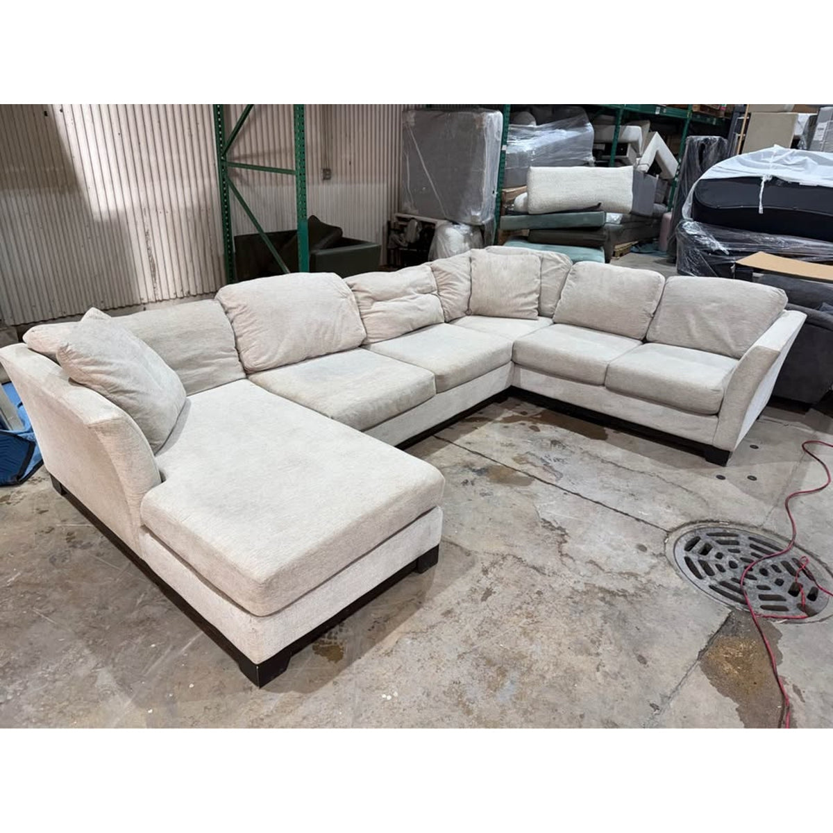 Macy’s Radley Sectional w/ Left Chaise + Pull-Out Sleeper – Cleaned & Comfy - Delivery Available