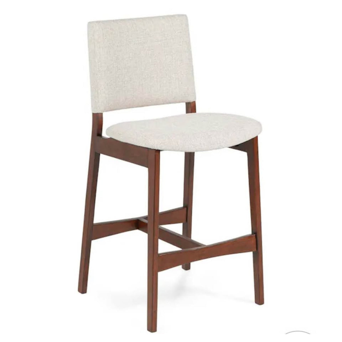 Article | Set of 2 Counter Stools | Nosh - Walnut & Chalk Gray | Delivery Available