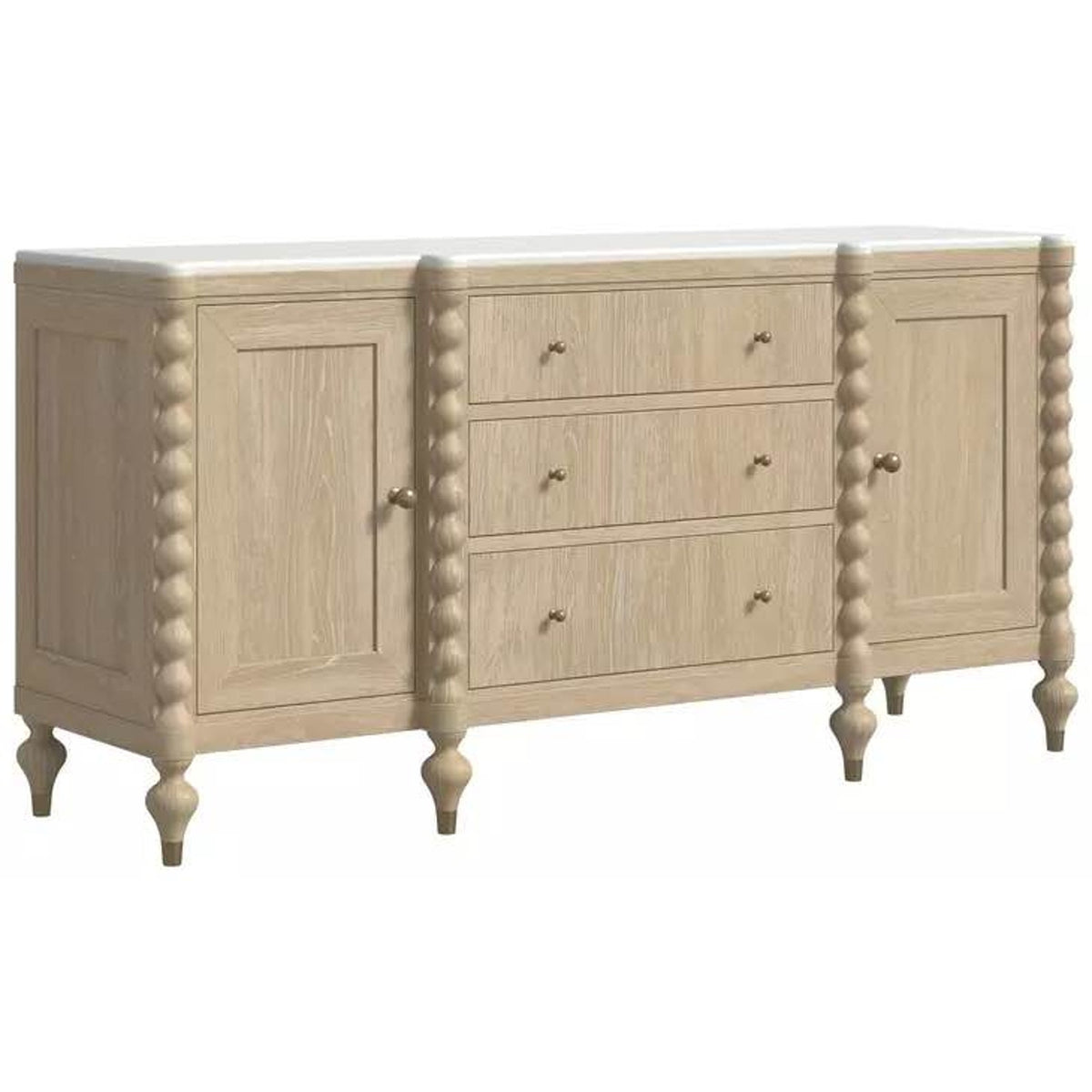 New 72” Marble-Top Credenza / Sideboard – $2,675 Retail – Delivery Available