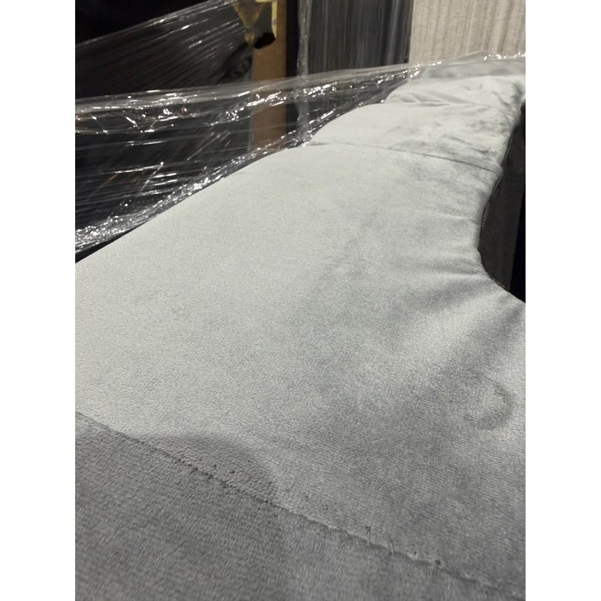 Gray Velvet U-Shaped Sectional | Retail $3,000+ | Only $875 | Delivery Available
