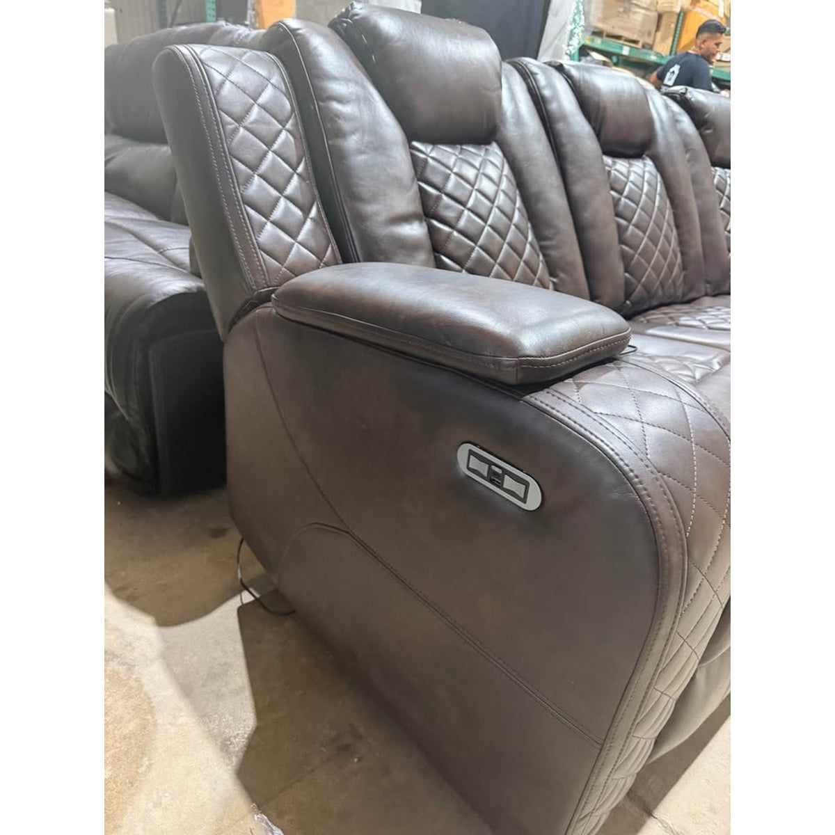 New Brown 83” Power Reclining Sofa – Ivy Bronx Lamica $2,460 Retail – Delivery Available