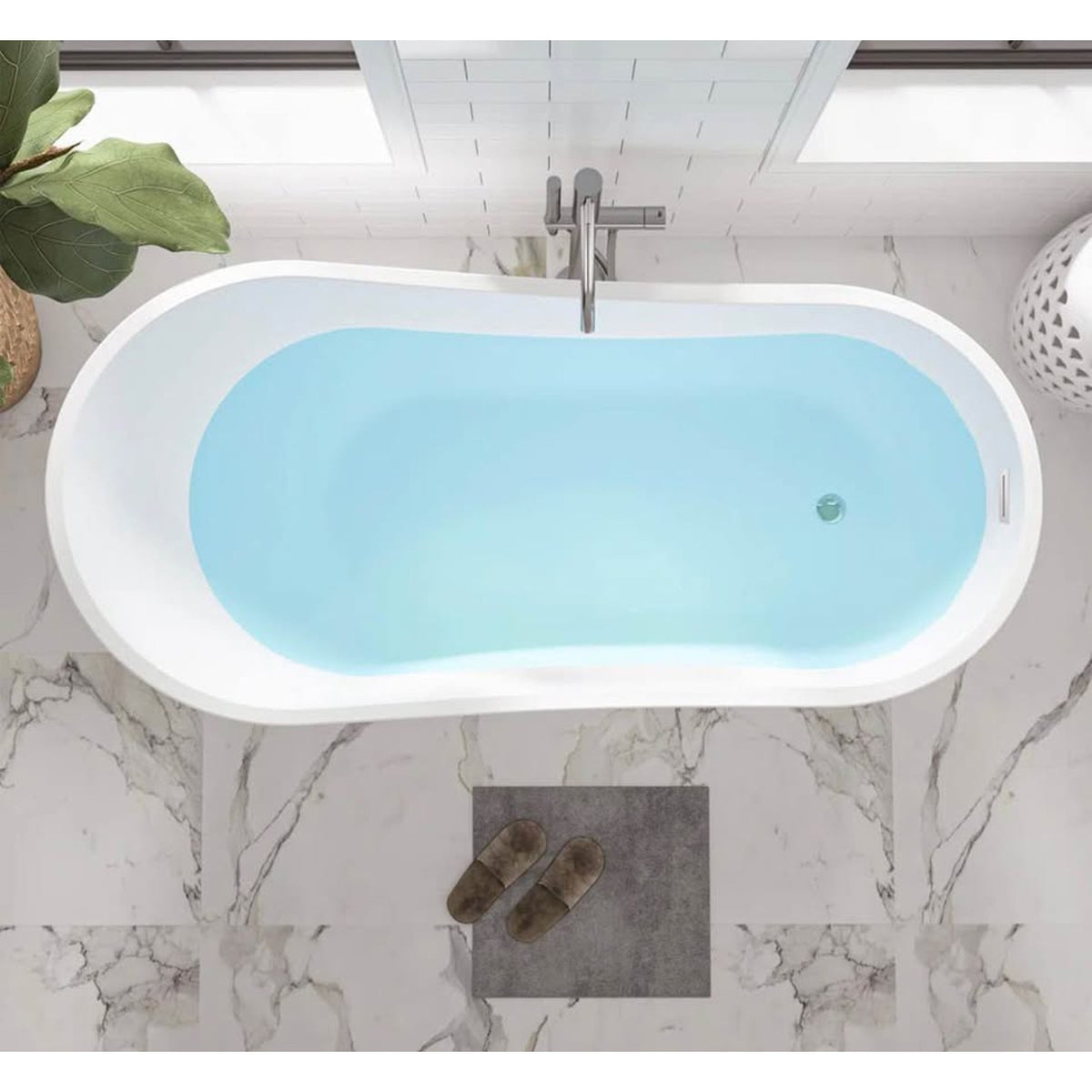 Vanity Art Cora 67” Freestanding Soaking Tub – $1,249 Retail – Delivery Available