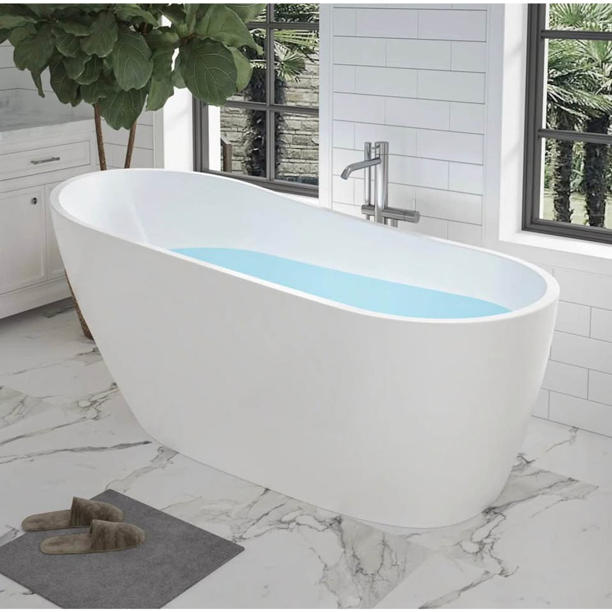 Vanity Art Cora 67” Freestanding Soaking Tub – $1,249 Retail – Delivery Available