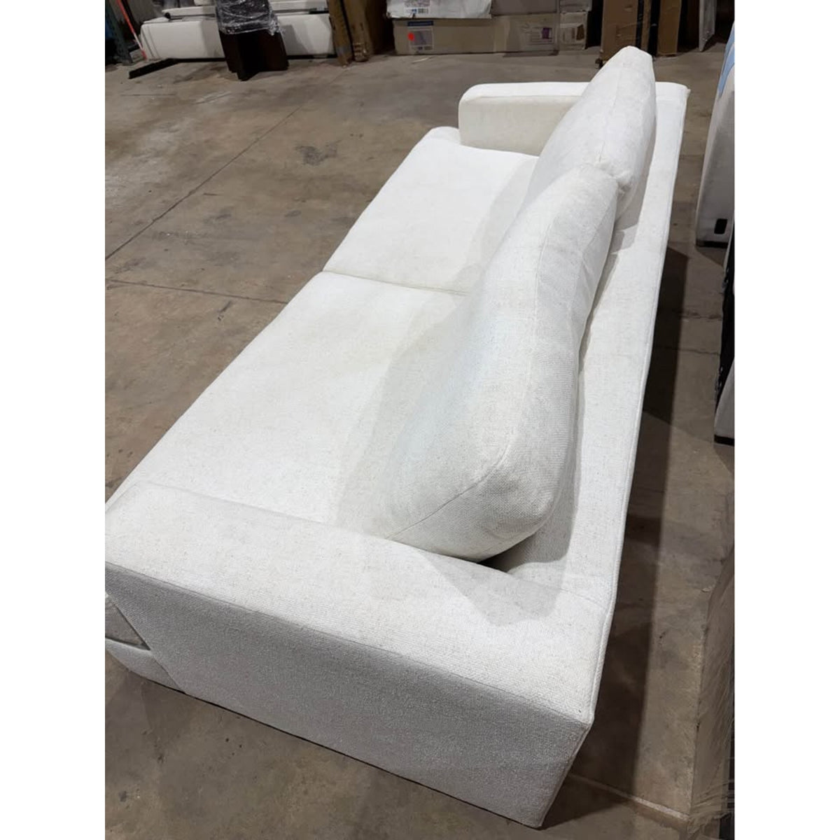 96” Oversized Ivory Down-Filled Sofa | New Open Box | Deep Seat Luxury Couch - Delivery Available