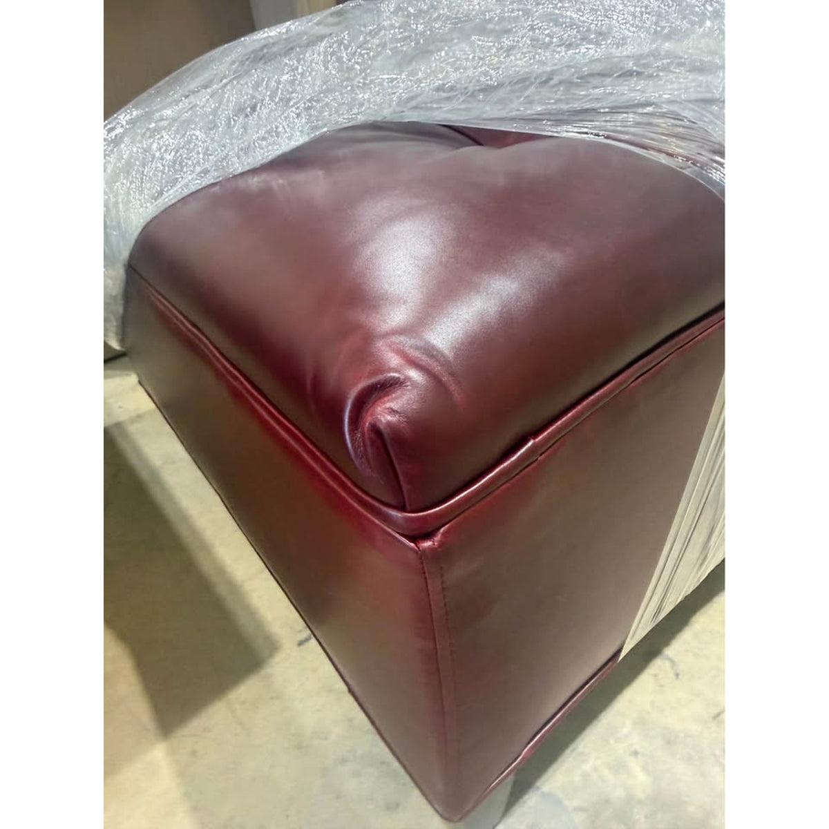 Old Hickory Tannery 456-00 Leather Cocktail Ottoman – Made in USA – Delivery Available