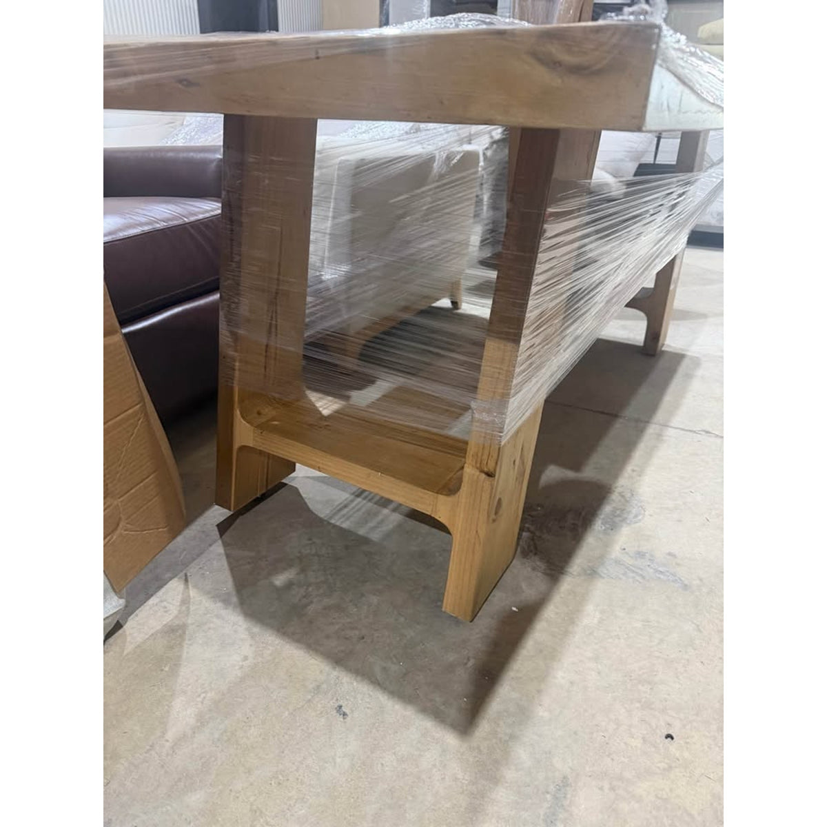 Solid Wood Rustic Farmhouse Dining Table 79” - Open Box - $1,300 Retail - Delivery Available
