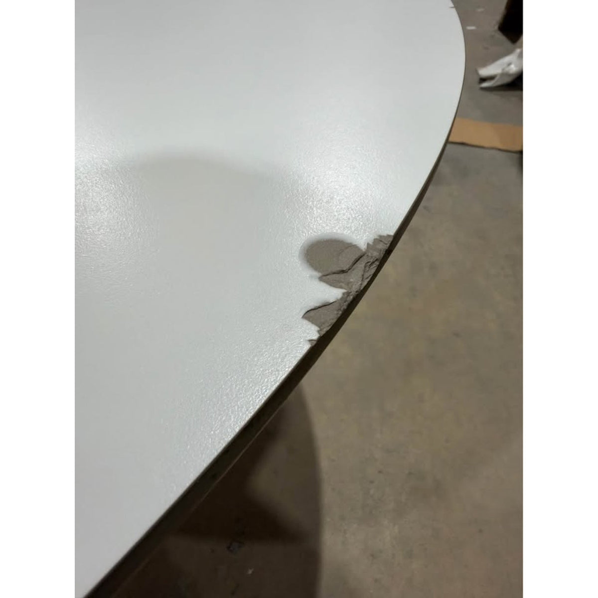George Oliver 53” White Sintered Stone Round Dining Table | New Open Box - Delivery Available