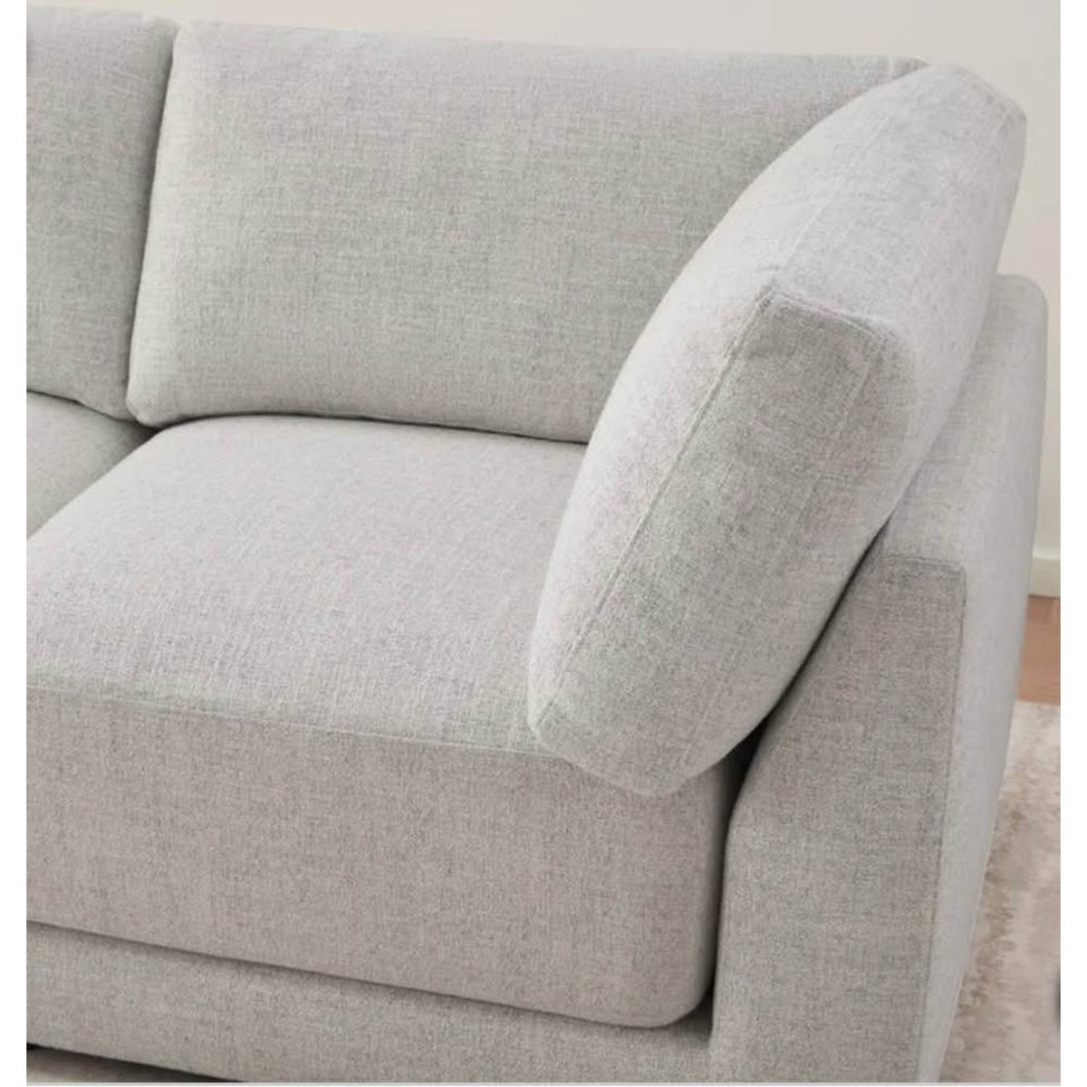 Costco Dayna 4-Piece Modular Sectional Sofa | Light Gray Fabric Couch | Aiden & Ivy Delivery Avail