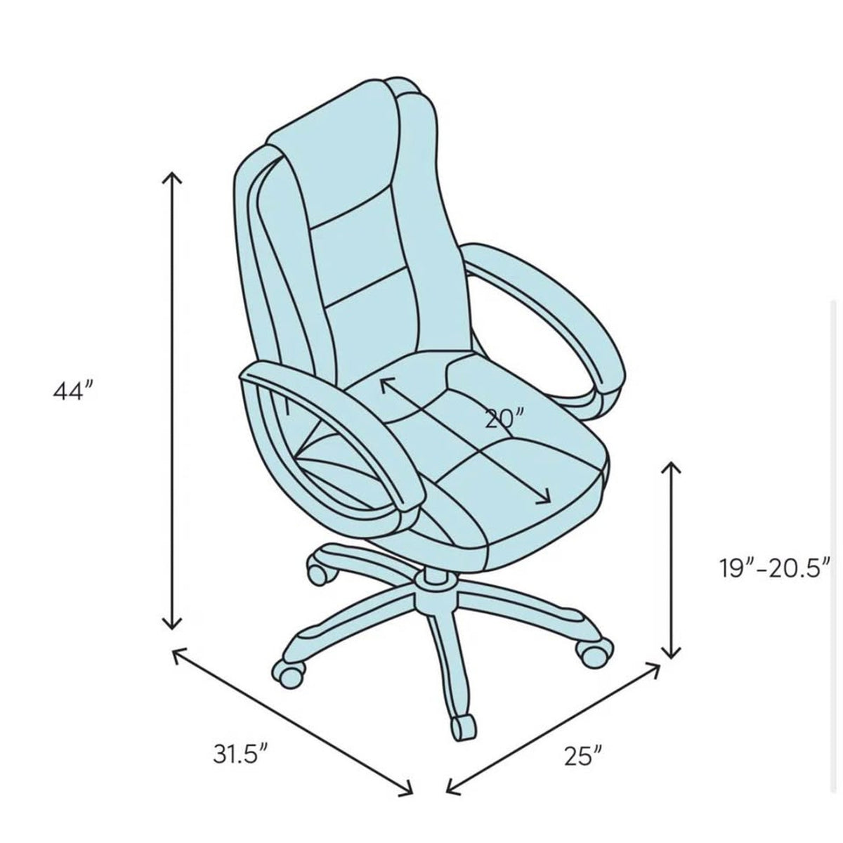Hooker Furniture Katherine Genuine Leather Executive Office Chair