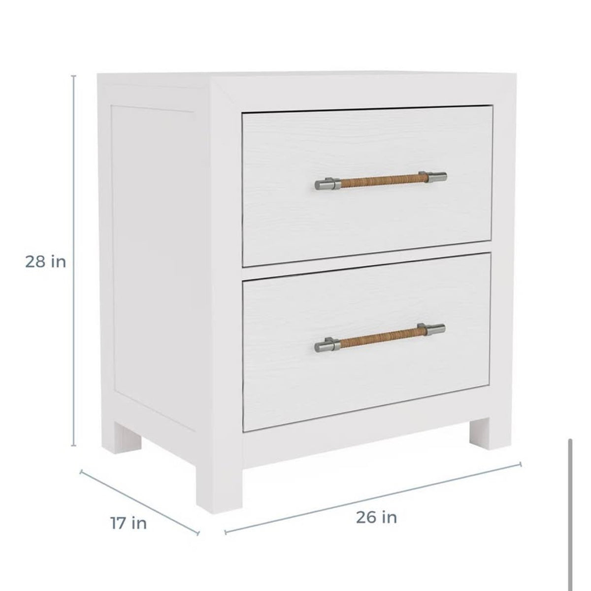 New Birch Lane Lana 2-Drawer Nightstand – Open Box – Delivery Available