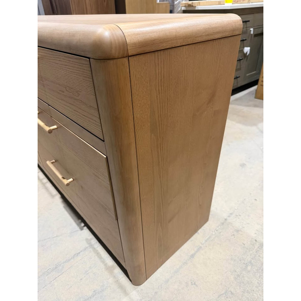 New Modern Light Oak 68” 6-Drawer Dresser - New Open Box - Delivery Available
