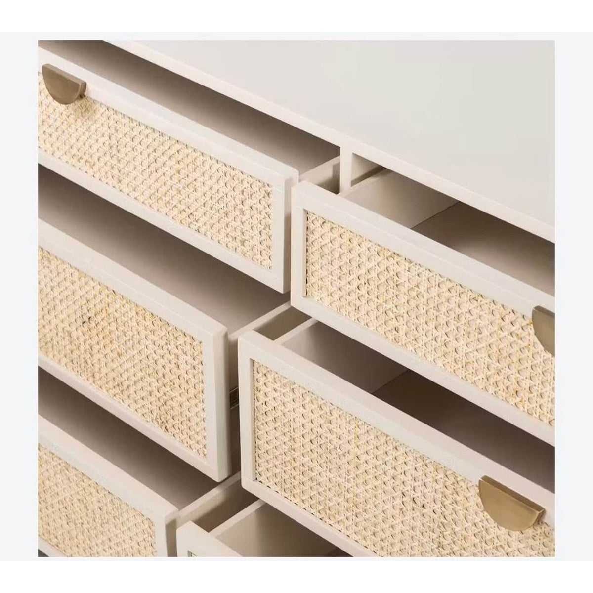Joybird Sophia Dresser 6 Drawer  | New Open Box | Retail $2,199 - Matte Alabaster Delivery Available