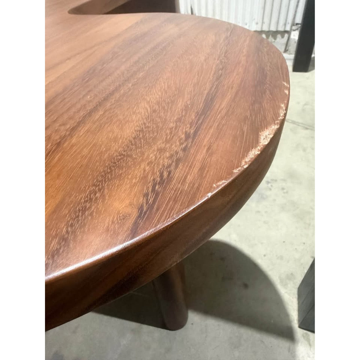 New Modern Walnut Executive Desk – Organic L-Shaped Design 63” L Shape Delivery Available