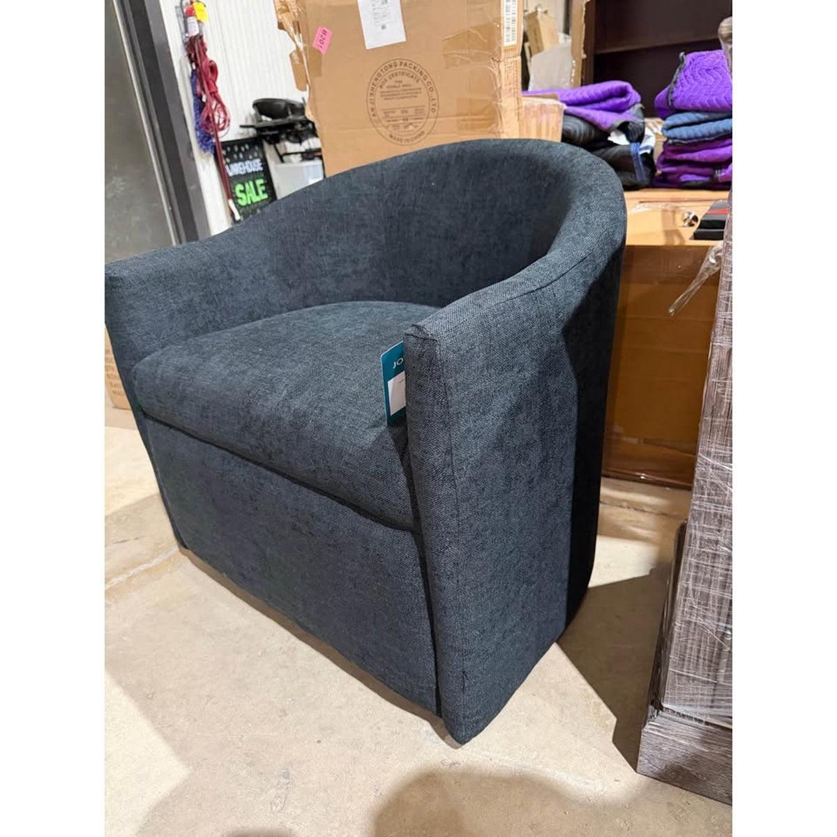Joybird Jolie Swivel Chair | New Open Box | Designer Accent Chair $1500+ Retail  Delivery Available