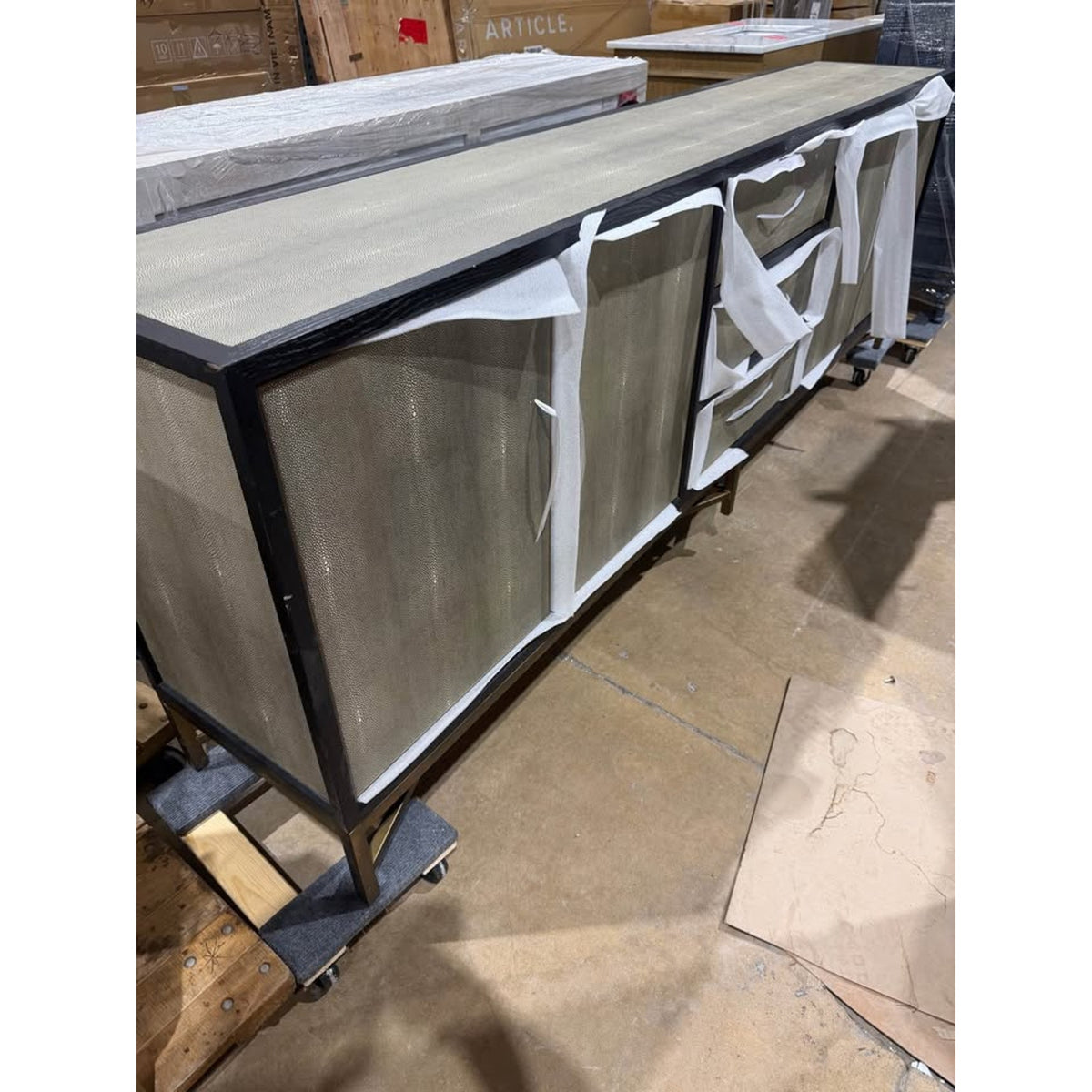 Moe’s Home Collection Mako 100” Designer Sideboard | New Open Box $6k Retail - Delivery Available