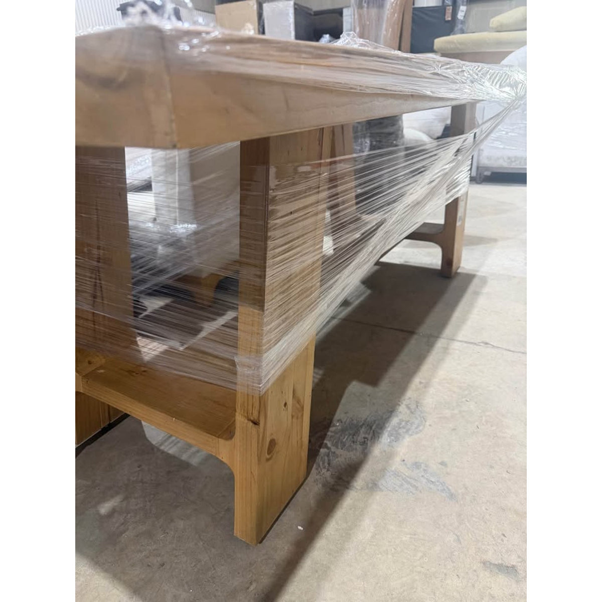 Solid Wood Rustic Farmhouse Dining Table 79” - Open Box - $1,300 Retail - Delivery Available