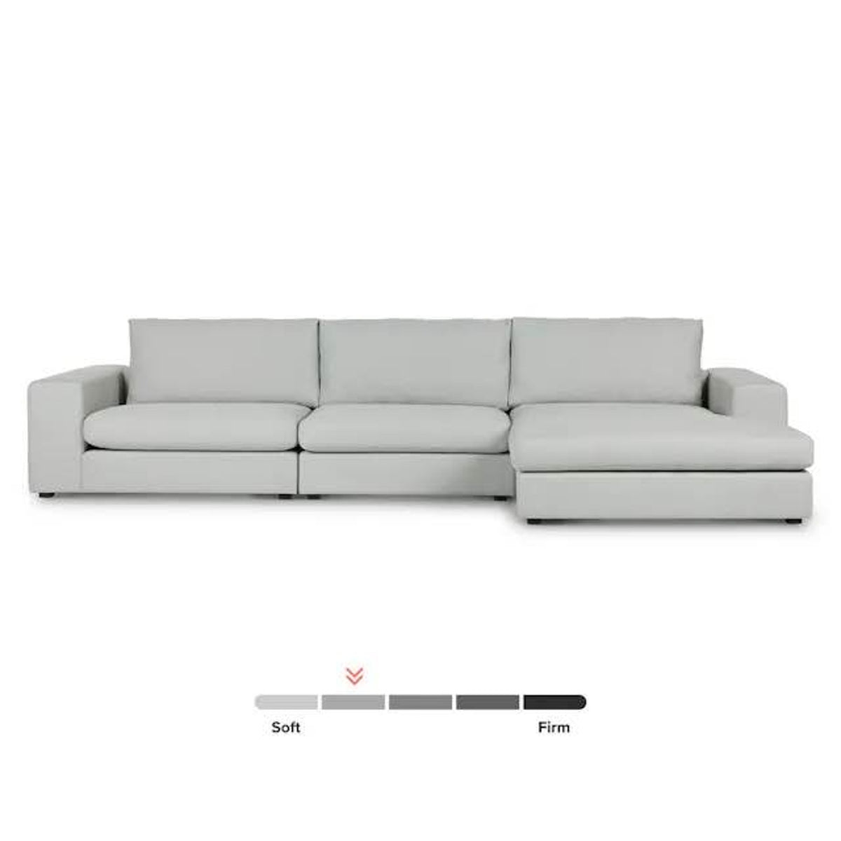 Article Beta 137.5” Right Modular Chaise Sectional – Welsh Gray – $2,799 Retail – Delivery Available