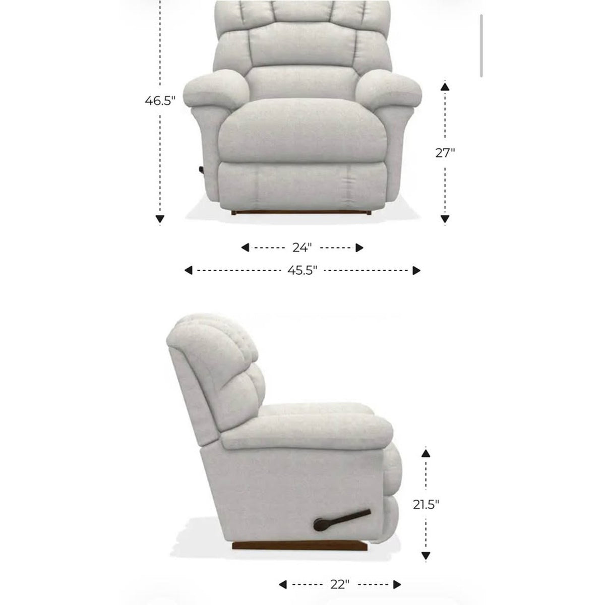 La-Z-Boy Randell Reclina-Rocker Recliner | Navy Roma Performance Fabric | New Open Box - Delivery