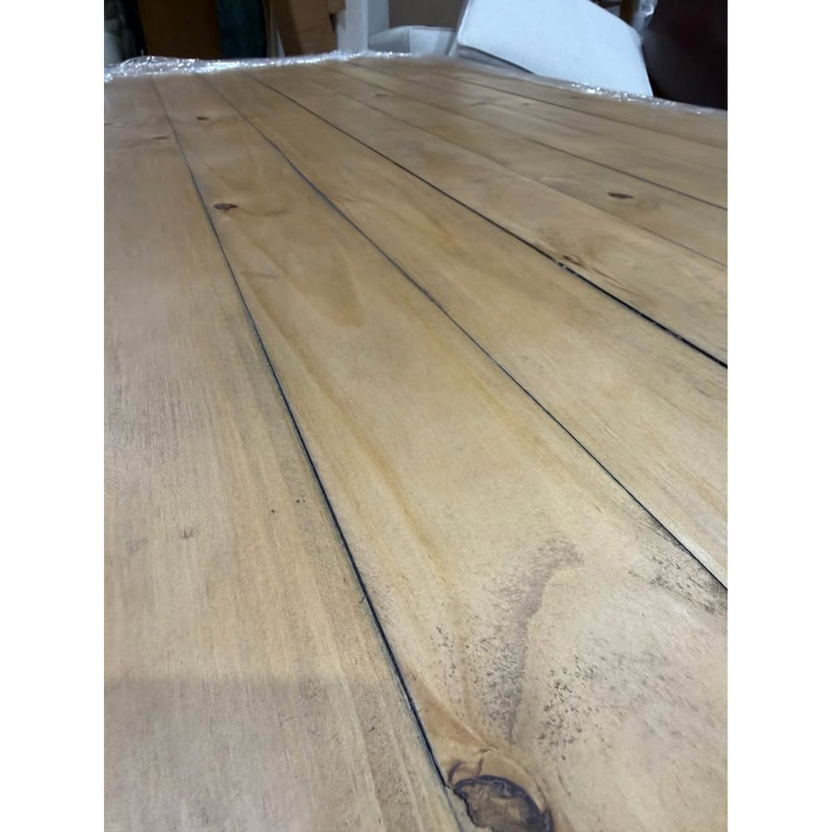 Solid Wood Rustic Farmhouse Dining Table 79” - Open Box - $1,300 Retail - Delivery Available