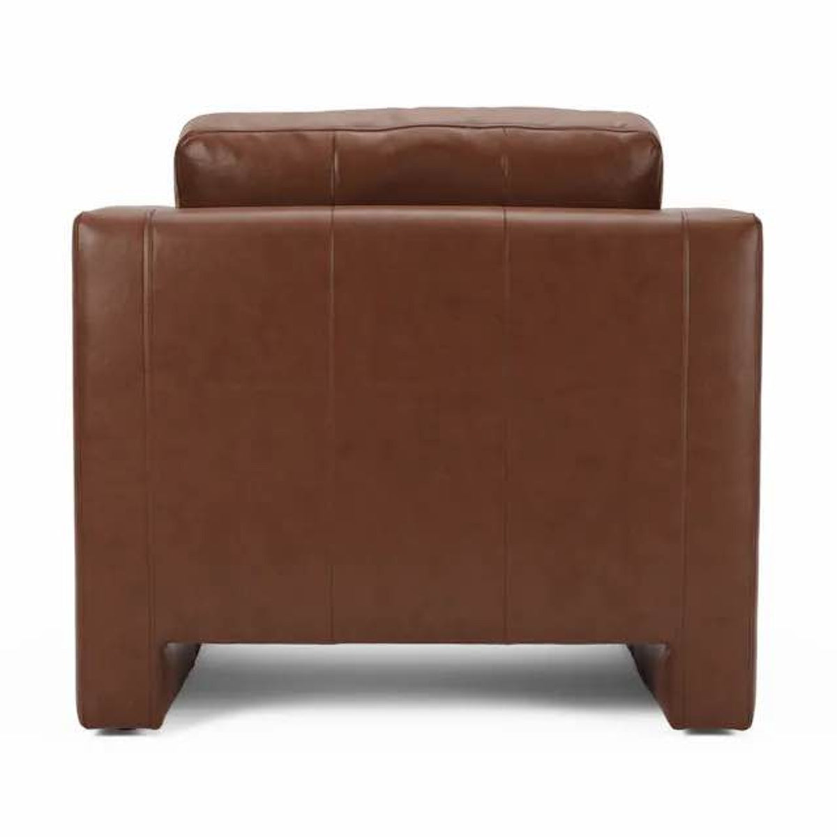 Article Roxwell Leather Lounge Chair + Ottoman – Taos Brown – $1,648 Retail – Open Box – Delivery