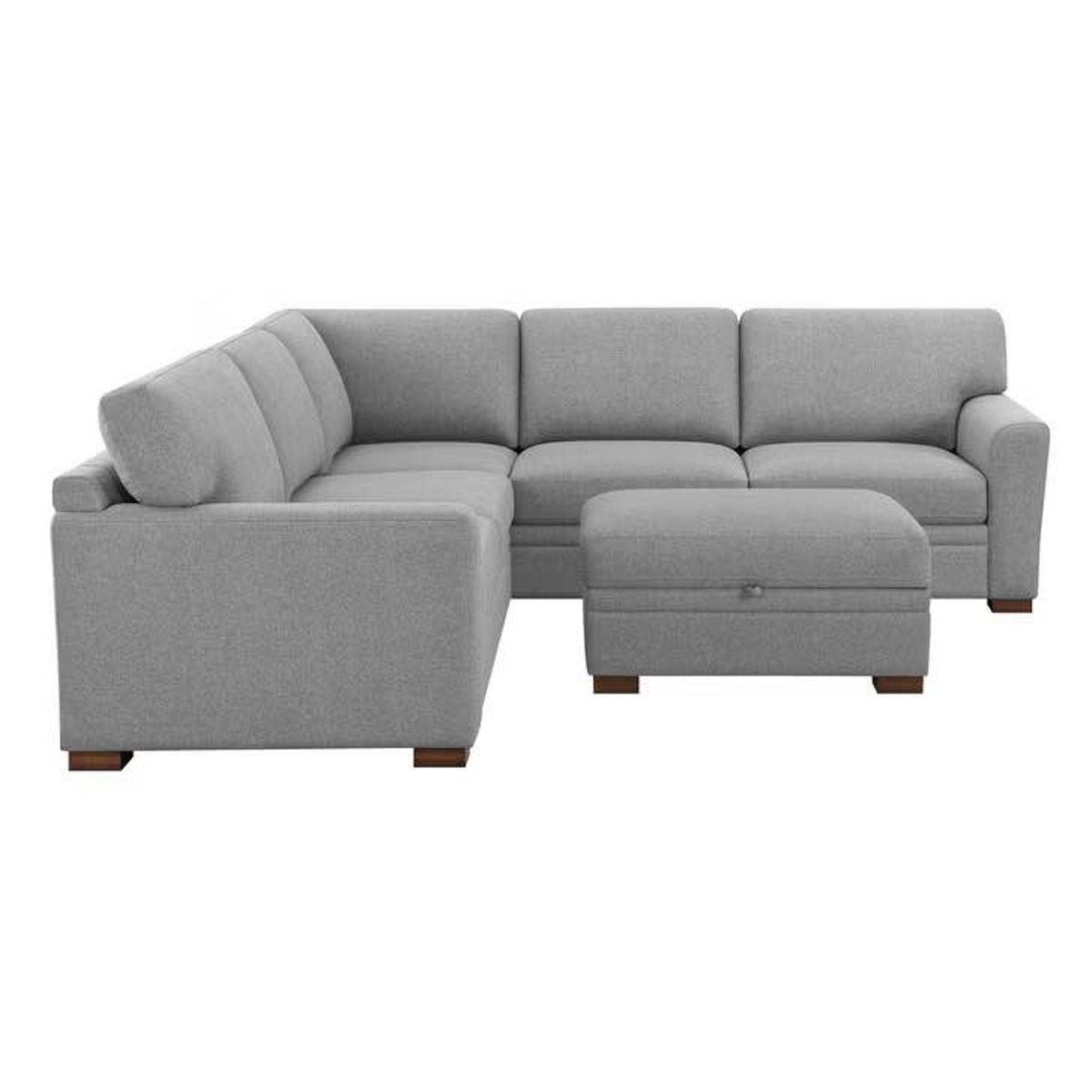 Thomasville Langdon Fabric Sectional with Storage Ottoman | $1,499 Retail | Delivery Available