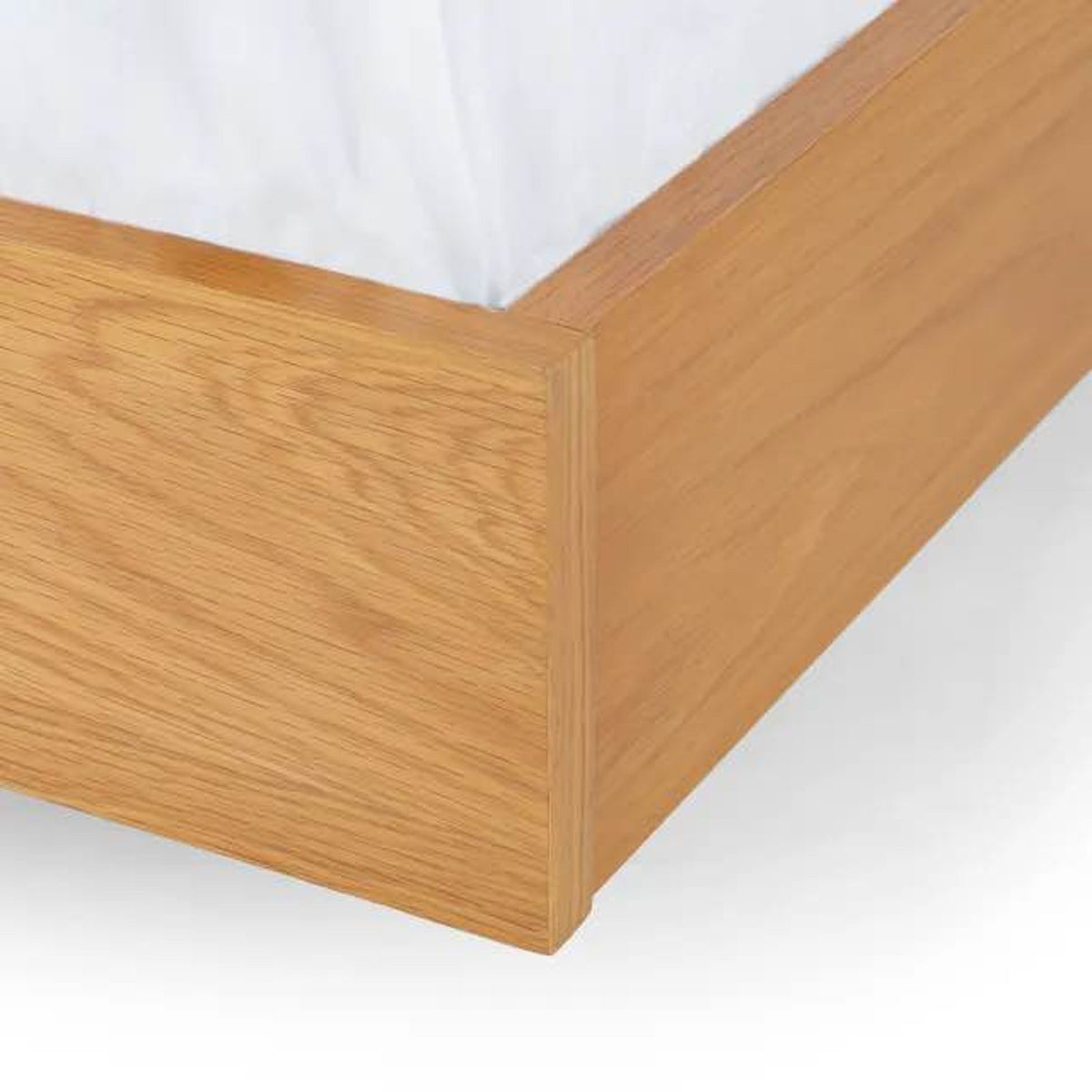Article | Queen Platform Bed Frame | Basi - Oak | Delivery Available