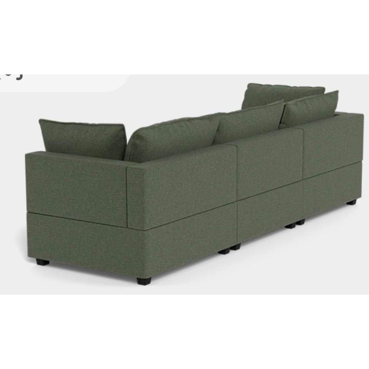 Albany Park Kova Pillow Cushion Sofa | Spruce Performance Chenille | 122” - Delivery Available