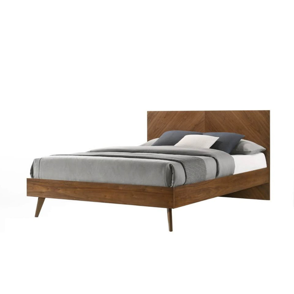 New Eastern King Walnut Platform Bed – $1,940 Retail – Open Box – Delivery Available