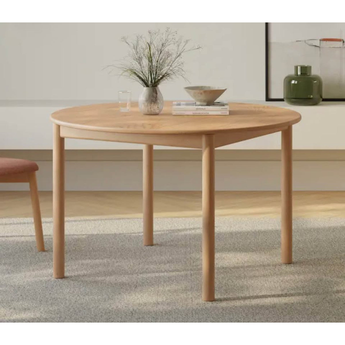Article | Extendable Round Dining Table 48”-68” | Heidi - White Oak | Delivery Available