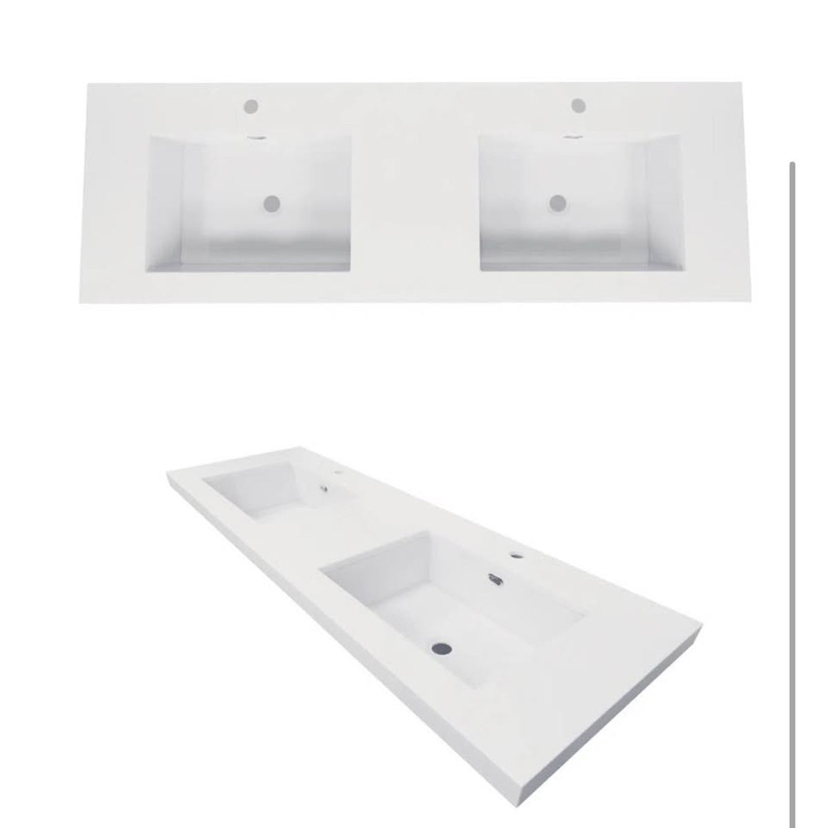 Better Vanity Royal 60″ Double-Sink Vanity Top – Open Box – Delivery Available