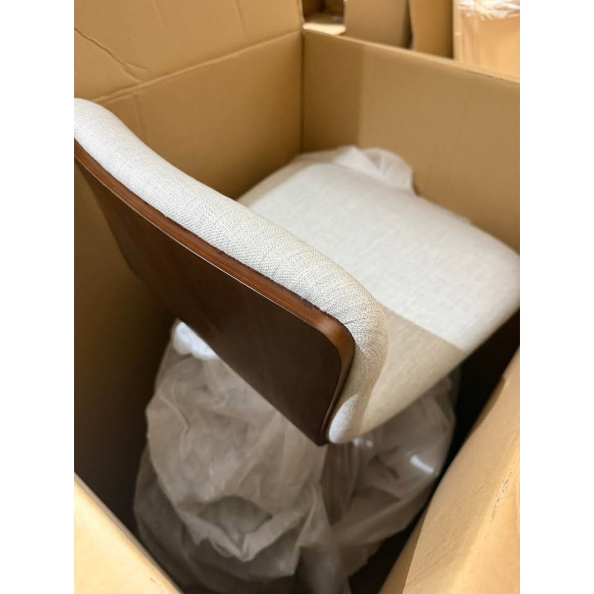 Article Sede Swivel Bar Stools – Walnut & Mist Gray – (2 or 4) $349ea Retail New Open Box Delivery
