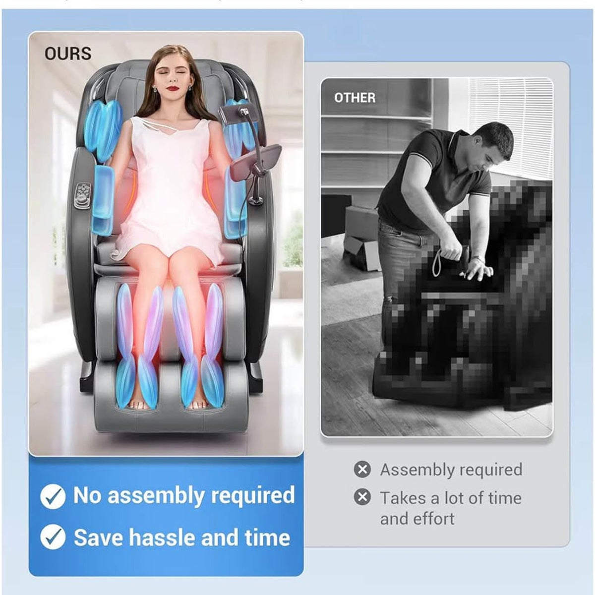 New Full Body Zero Gravity Massage Chair – Retail $2,299 – Delivery Available