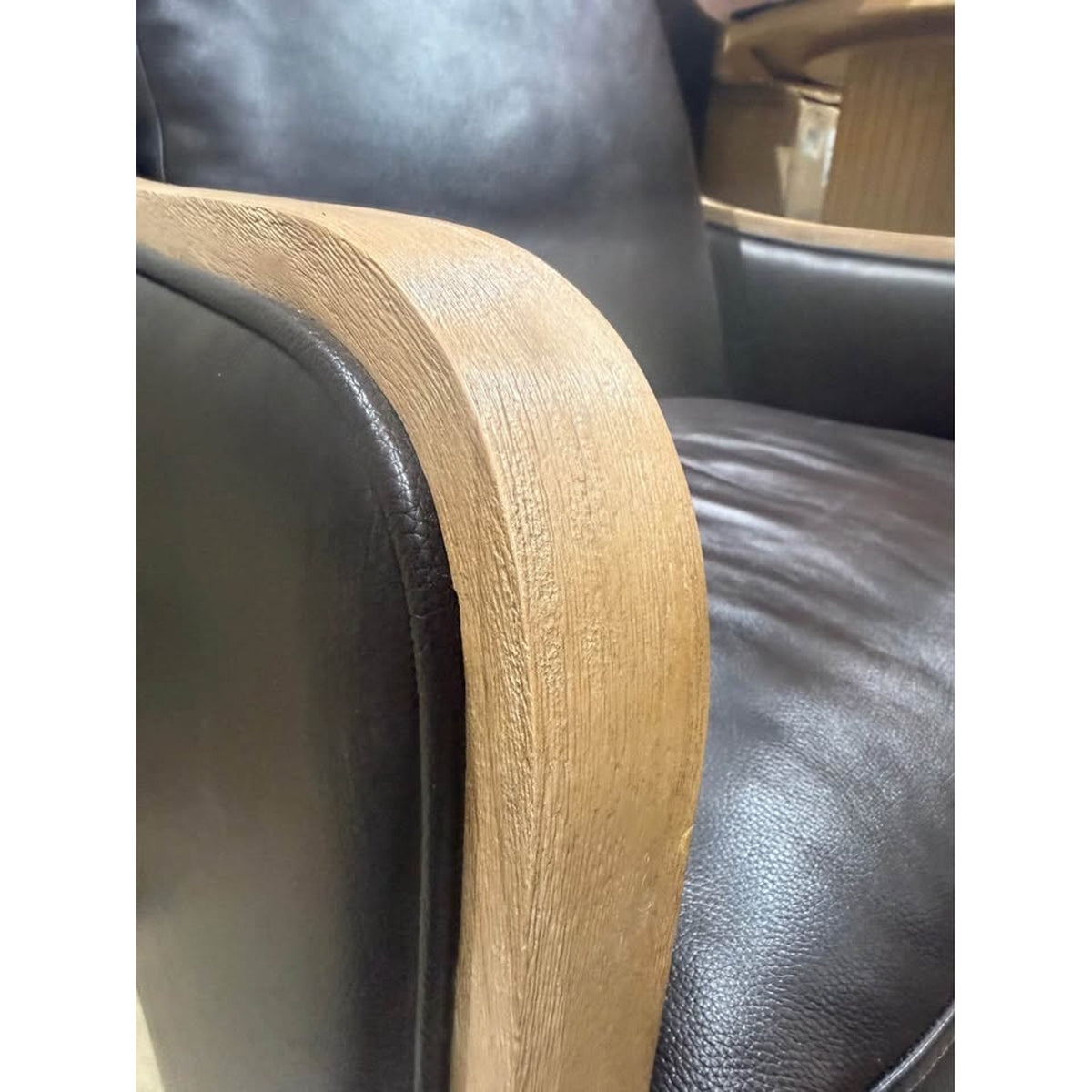 Birch Lane Grayton Genuine Leather Swivel Chair – $999 Retail – Open Box – Delivery Available