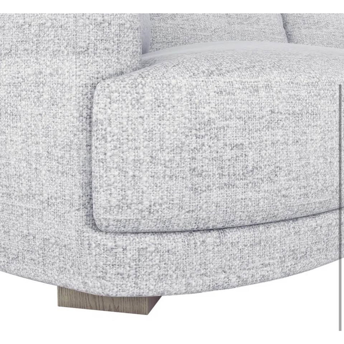 Modern Curved Gray 4 Piece Sectional - Open Box - $3,200 Retail - Delivery Available