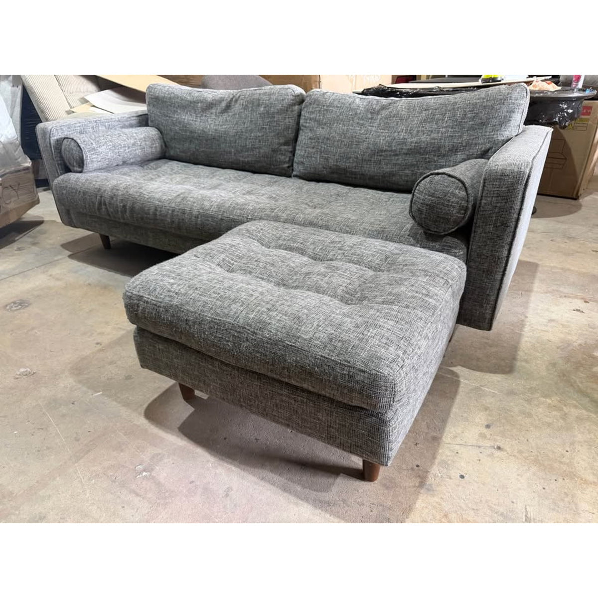 Article Sven 88” Sofa + Ottoman – Good Condition - Professionally Cleaned – Delivery Available