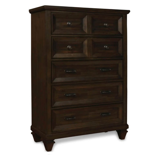 Brand New 5 Drawer Vertical Dresser - Walnut - $1047 Retail - 58”x40”x18” Delivery Available