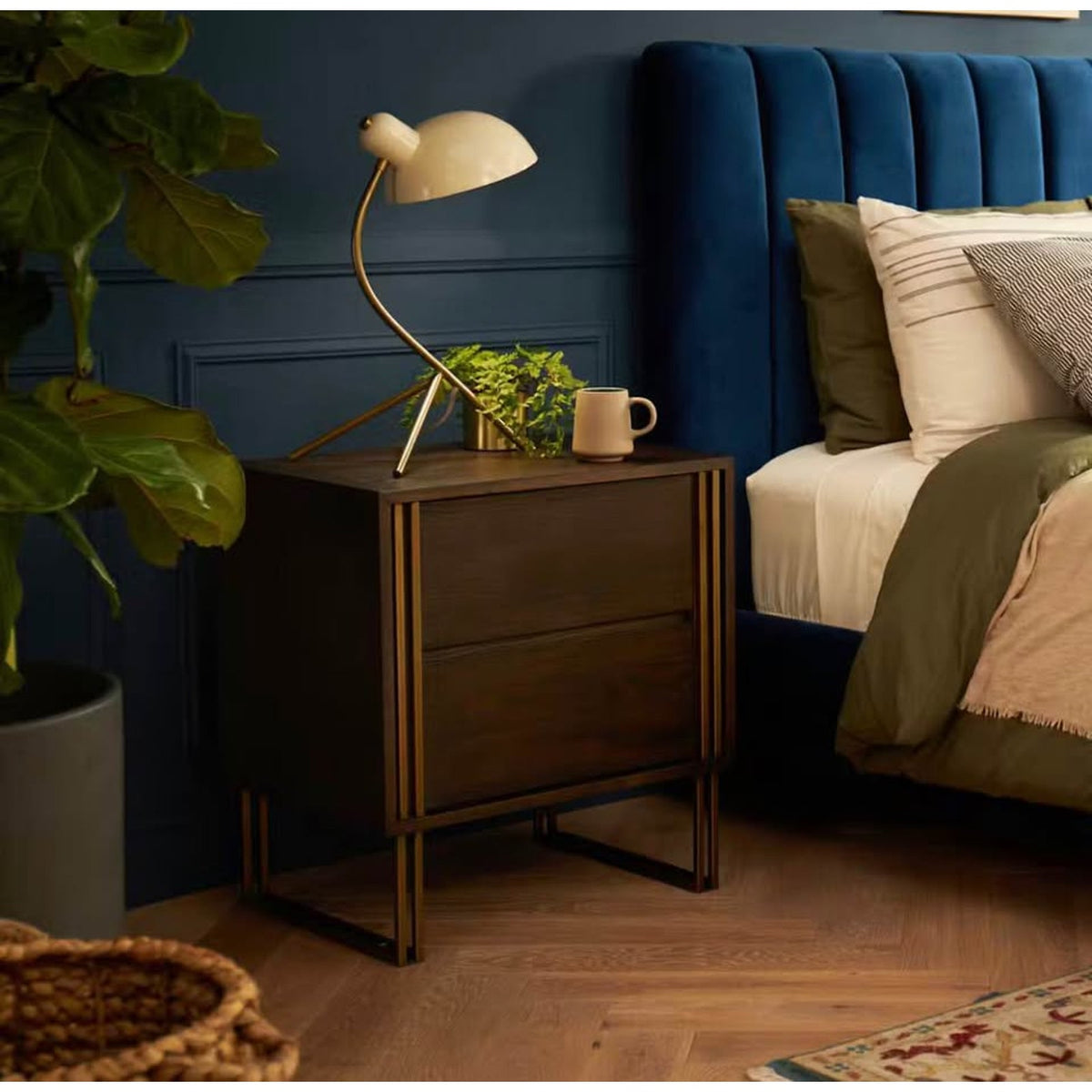 Joybird Lexi Nightstand (2) - New Open Box - Retail $970 each - Blackened Oak - Delivery Available