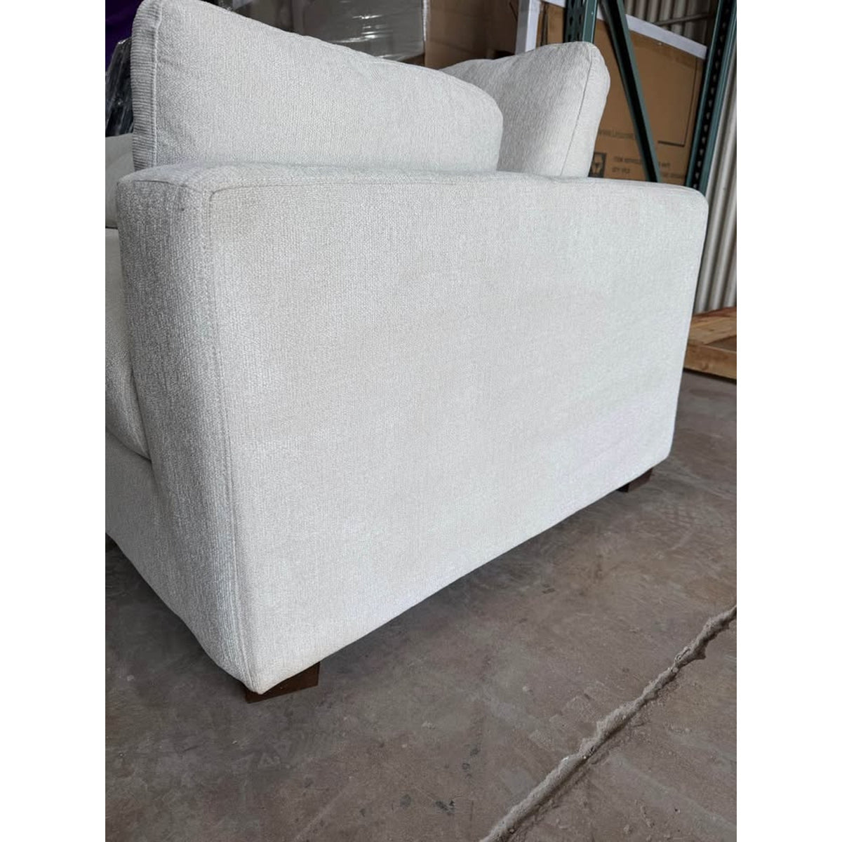 New 117” x 117” Oversized 3-Piece Corner Sectional | Ivory Cream | NEW OPEN BOX - Delivery Available