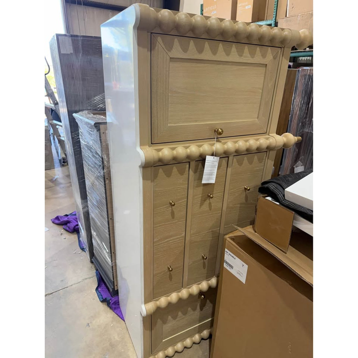 New 72” Marble-Top Credenza / Sideboard – $2,675 Retail – Delivery Available