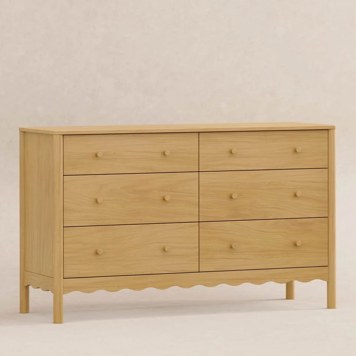 Million Dollar Baby Babyletto Swell 56” 6-Drawer Wide Dresser – Honey – New Open Box - Delivery